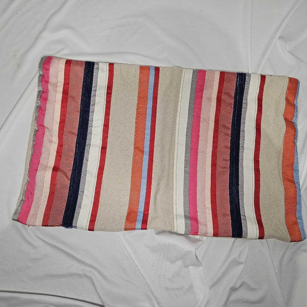 Pottery Barn Multicolor Striped Accent Pillow Cover